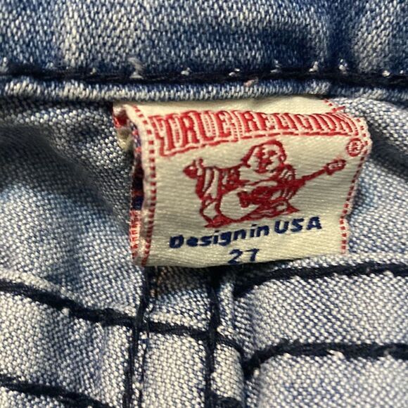 True Religion distressed 5 pocket jeans, size 27 - Picture 4 of 4